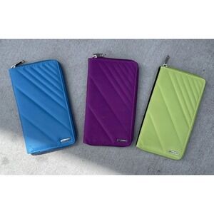 Samsonite Portfolio Zippered 9" x 5" wallet and cardholder Lot Of 3